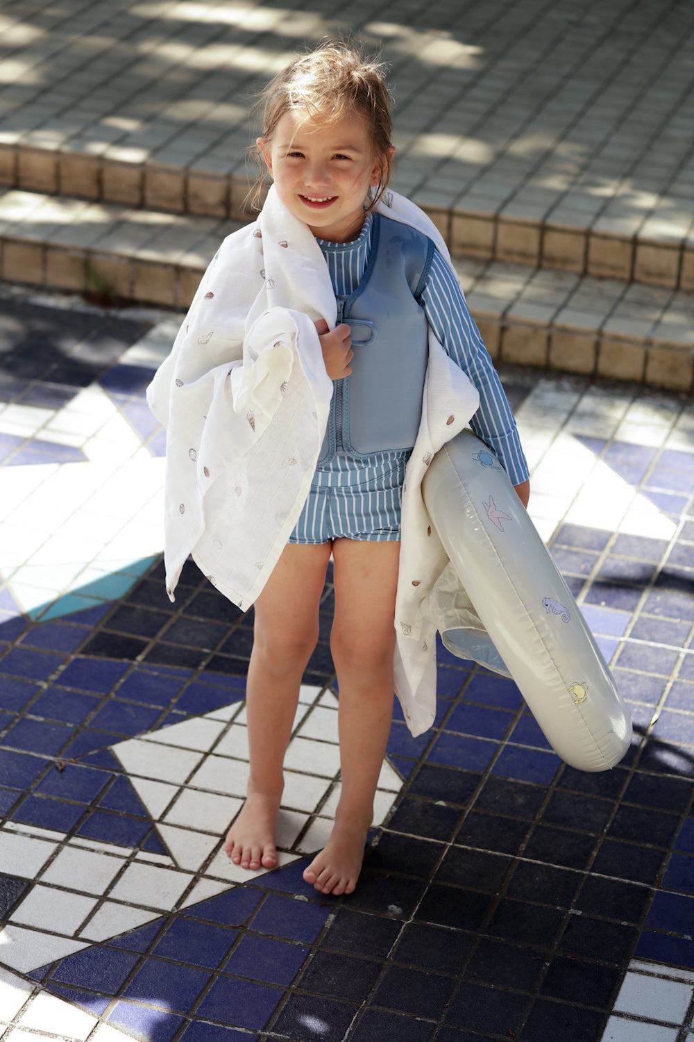 Swim Trunks - Blue Shadow - Striped