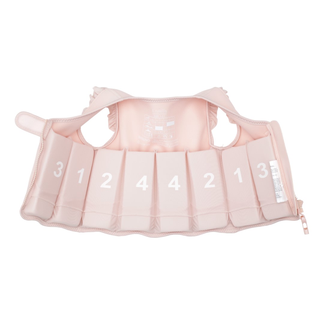 Swim vest with ruffle - English Rose